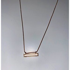 Rose Gold Kendra Scott Bar Necklace